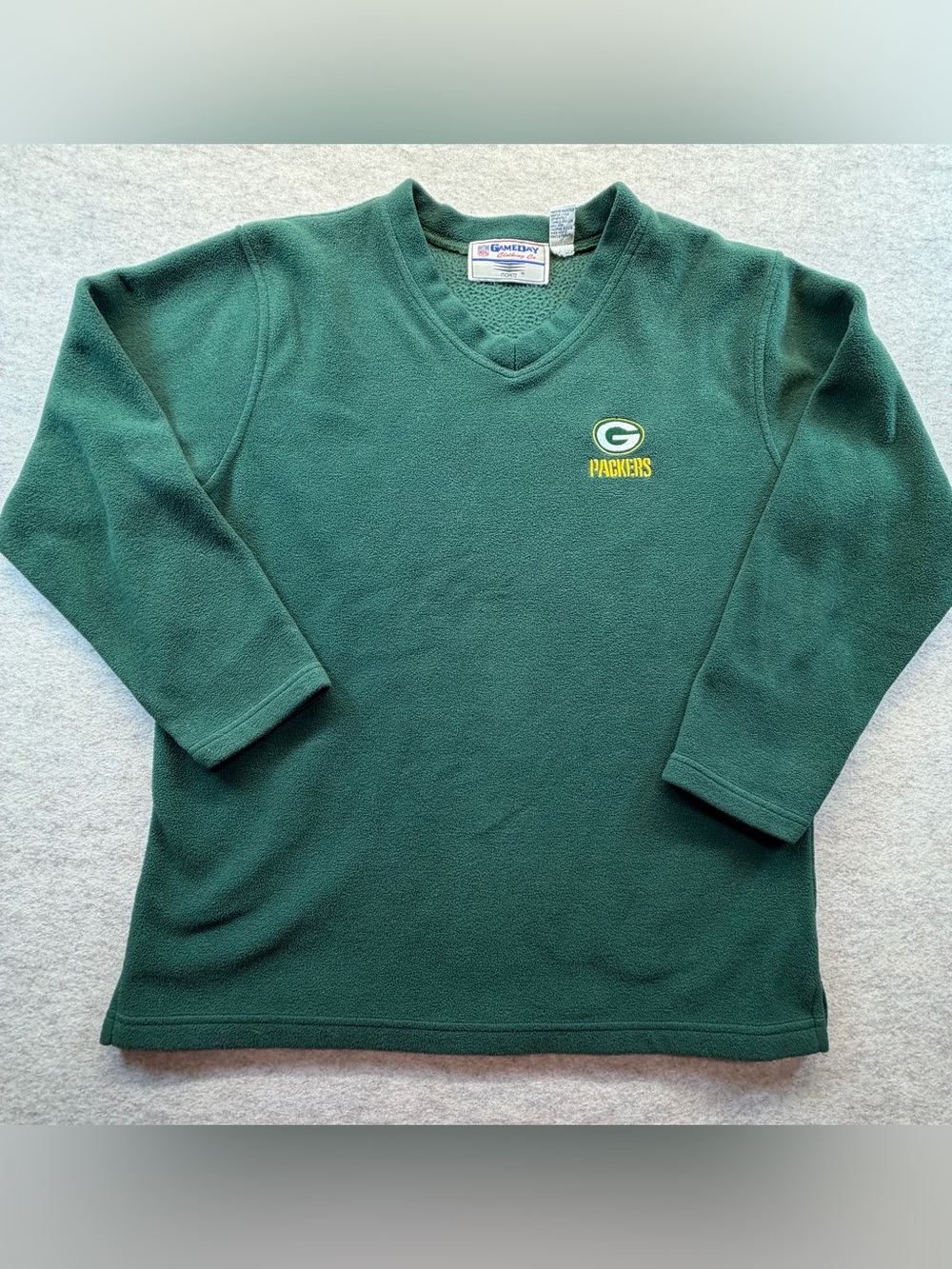 Vintage 90s Green Bay Packers Game Day Moretz Fleece Pullover Medium NFL